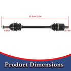 Front Cv Axles Left Right 1333238 1333742 Polaris Ranger 500 570 2017-2022