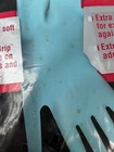 Vintage 1992 Rubbermaid Medium Extra Long Cuff Blue Rubber Gloves  1777  read 