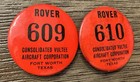 Convair Consolidated Vultee Aircraft Fort Worth Texas Rover Employee Badge Pin