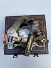 Nautical Compass Vintage Marine J  Scott London Brass Ship Sextant Solid