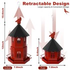 Bird Feeders For Outdoors  Large Capacity Metal Bird Feeder Squirrel Proof  B   