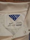 Nike Usa Soccer Polo Shirt Men s Medium White 2014 2015 Dri-fit Futbol Jersey