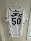 Stan Boroski Game Worn Used Tampa Bay Rays Home Jersey 48