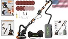 Powerful 7 2-amp Electric Drywall Sander With Dust Collection   12 Sanding Discs
