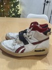 Vintage Reebok 1989 Hammer High Top Sneakers Men s Size 10 5 White Red Retro