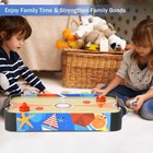 Table Top Air Hockey Arcade Table Kids Toy Portable 24 x14  Game Room 2 Pushers