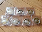 Lot Of 7 Silver Proof Coins - 1987 Canada Dollar - All In Original Capsules