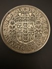 1935 New Zealand Silver Half Crown Coin George V Key Date Scarce Low Mintage  3 