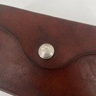 Vintage Hunter Ammo Belt Pouch In Brown Leather - 20 Round