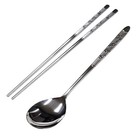 Garasani Korean Traditional Cutlery Stainless Steel Spoons And Chopsticks Set   