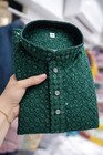 Men s Chikankari Kurta Pajama Set     Embroidered Cotton Indian Wedding Wear