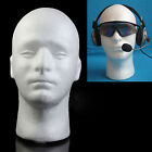 Male Styro-foam-foam Mannequin Manikin Head Model Wigs Glasses Hat Display  