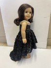 Fits 18  American Girl Doll Clothes Princess Prom Black High And Low Dress Only