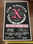 X The Band Signed 2017 Tour Poster For Their 40th Anniversary   615 750