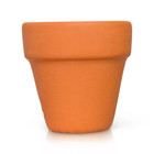 Nora Fleming A423 Mini   Can You Dig It Terracotta Pot  With 6 Flowers   Rock