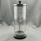 Vintage Marvy Barber Shop No 4 Disinfectant And Germicide Glass Jar Lid Complete