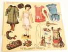 4 Sets Small Old-fashioned Paper Dolls_merrimack Book card lose Pages_all New