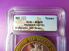 Casino Silver Strike Pioneer Hotel Laughlin Nevada Graded Ms69 By Icg