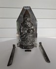 Antique German Chocolate Mold Belsnickel St  Nicholas Ges Gesch Tin 9 75 