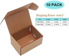 10 Pack Small Shipping Boxes 6x4x3   6 X 4 X 3 Inches 10 Pack  Brown 