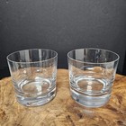 Daum France Old Fashioned Blown Crystal Lowball Glasses Signed Set Of 2 - Read