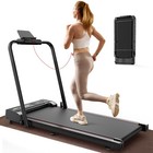 Foldable Treadmill 2-in-1 2 5hp Quiet Home Under Table Walking Pad With Remote
