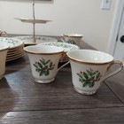 Vtg Lenox Holly Holiday Pieces  Plates  Footed Teacup   Saucer - You Choose