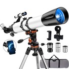 Telescope For Adults High Powered 90mm Aperture 800mm  32x-240x   80090white