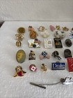 Lapel Pin Lot Of 35 Pins Mixed Lot All Pre-owned
