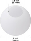 8  Frosted Opal White Glass Lamp Shades For Lighting Fixture Replacement