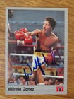 Boxer Wilfred Gomez  october 29  1956     October 10  2026  Signed Aw Sports Card