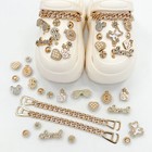 8-28pcs Luxury Designer Shoe Charms Fits For Clog Sandal Premium Bling Jewelry