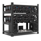 12gpu Mining Rig Frame - Steel Open Air Case For Crypto Mining  Dual Psu Support