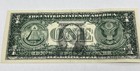 1995   1 Federal Reserve Note Offset Printing Error Front To Back