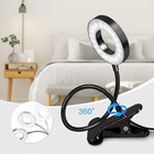 Usb Clip On Desk Lamp Flexible Clamp Reading Light Led Bed Table Bedside Night