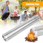 Stainless Steel Bbq Grill Smoker 12  Box Tube For Wood Pellet Pipe Smoking Meat