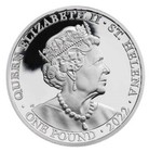 2022 St  Helena Queen s Virtues Justice Proof 1 Oz Silver Coin