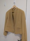 Vintage Womens Mustard Wool Jacket Xl  14-16  Gold Buttons Classic Sophisticated