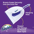Fabuloso Compact Broom Dustpan Set Snap-together Storage Cleaning Tool