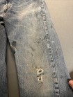 Vintage 1970s Levi   s 505 0217 Trashed Stained Denim Jeans 31x32 Talon 42 Zipper