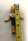 Antique German Miniature Bisque Jointed Dollhouse Doll Dressed Marked Read