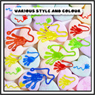 50 Pcs Glitter Sticky Hands Bulk Party Favors For Kids  Carnival Prizes  Treasur