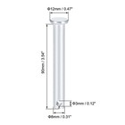 Single Hole Clevis Pins 8mm X 90mm Flat Head Zinc-plating Solid Steel Pin 8pcs