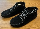 Ugg Australia W Scottie Black Suede Boots W lambswool Insert Women s Size 8