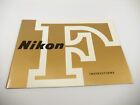 Vintage Nikon F New Camera Owner Instruction Manual Guide Packet