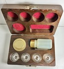 Vintage Deluxe Communion Set In Wooden Travel Case For Christian Church  8   