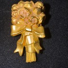 Vintage Estee Lauder Flower Bouquet Dated 2000 Solid Perfume Holder  gc