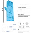 1 Pair Girls Elsa Princess Gloves Sequin Bow Long Party Dress Up Costume Gloves