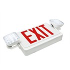 Led Exit Sign With Emergency Lights With Two Adjustable Heads  Ac 120-277v  Ul
