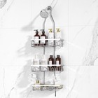 Home Shower Caddy Storage Chrome Hanging Shelf Bathroom Elegance Organizer Rack